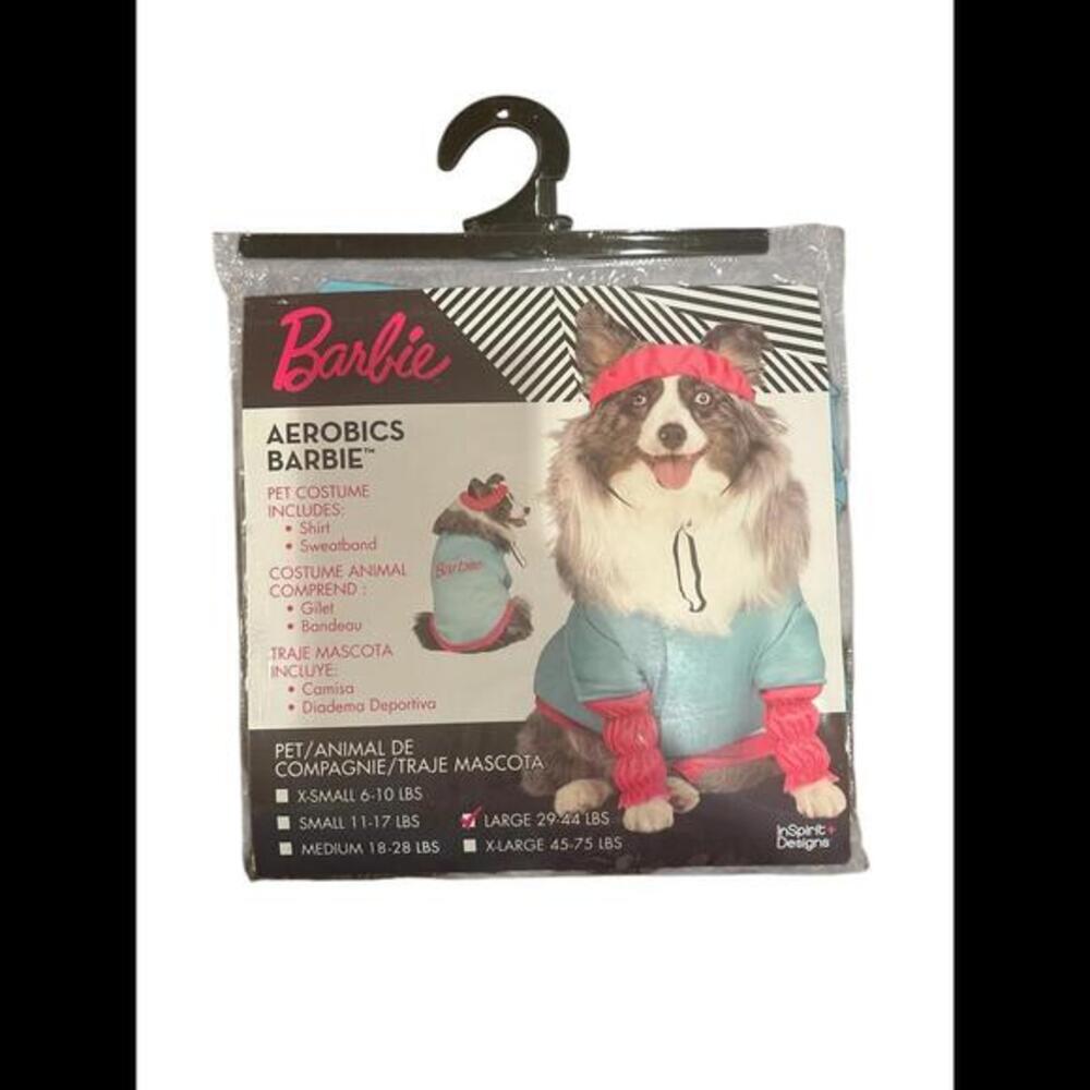 NWT Barbie Aerobics Pet Costume - Fun &‎ Funky Outfit for Dogs